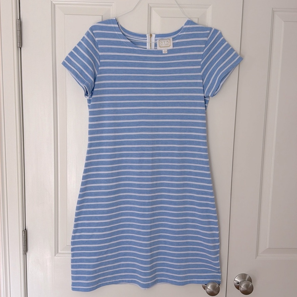 Sail to sable women's blue dress, size L, like new